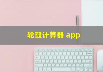 轮毂计算器 app